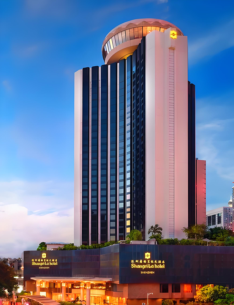 深圳香格里拉大酒店。地址：深圳市羅湖區(qū)建設(shè)路1002號